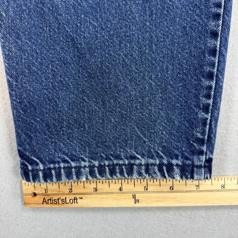 Vintage 80s Sasson Jeans Womens 38 Medium Wash Denim Pleated High Rise Retro